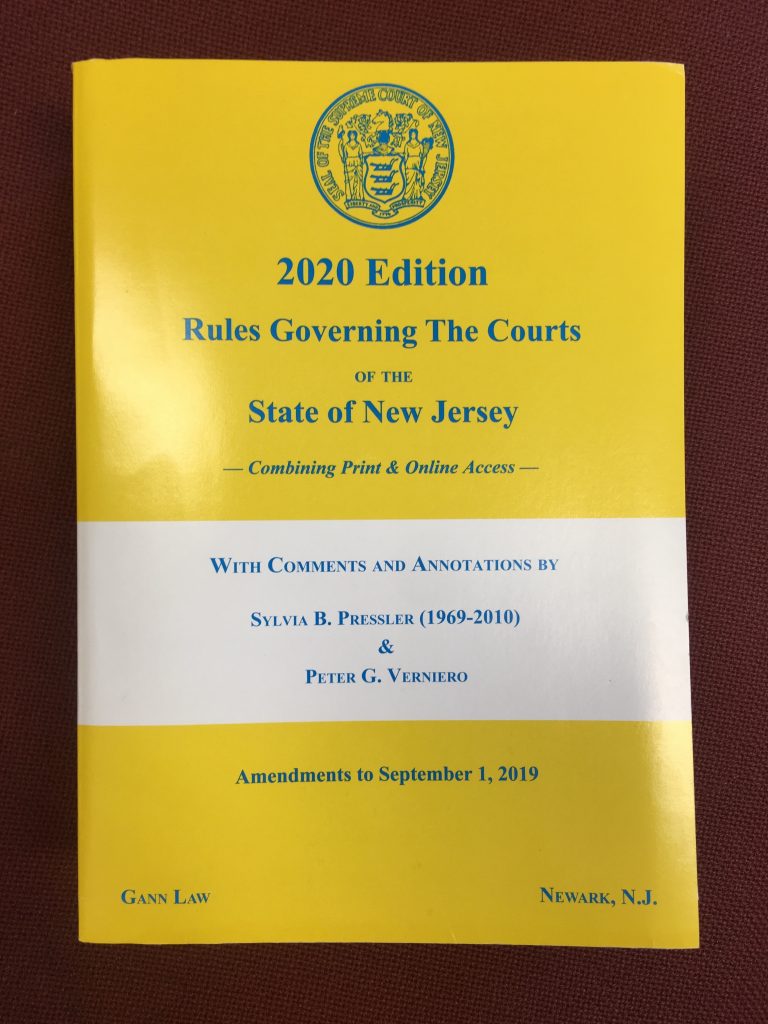 New Jersey Family Part Court Rule Amendments (2019) (Part I) New New Jersey Family Part Court Rule Amendments (2019) (Part I) New